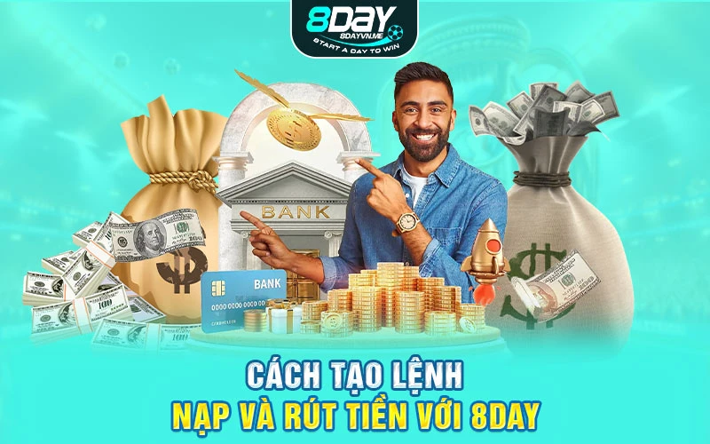 Cách tạo lệnh nạp và rút tiền với 8DAY